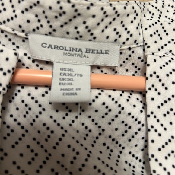 Carolina Belle Montreal Black& White Tunic NWT - Picture 8 of 9